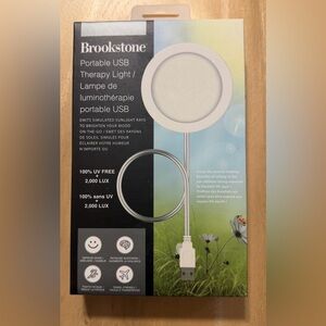 Brookstone White Portable USB Therapy Light